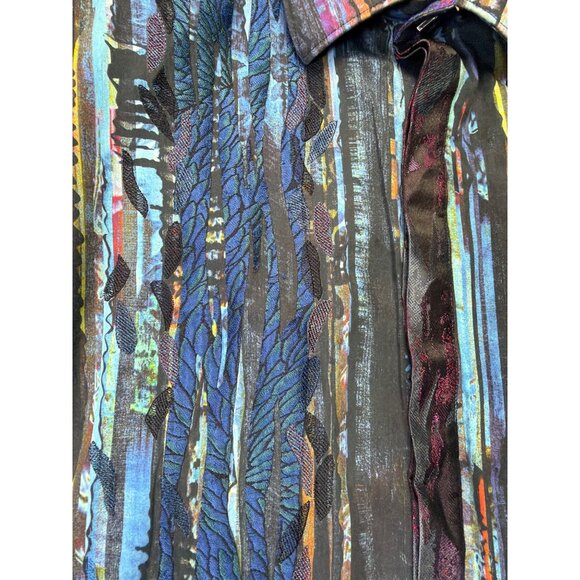 Robert Graham Limited Edition Shirt Kathleens Blues Embroidery Ocean Surf 2XL - Picture 4 of 8